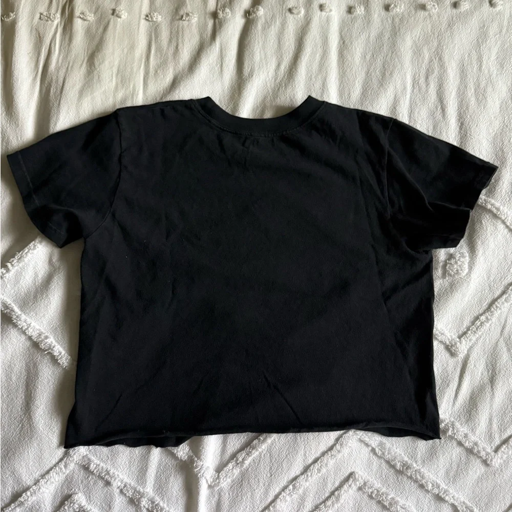 Brandy Melville Black Crew Neck Tee - Picture 4 of 4